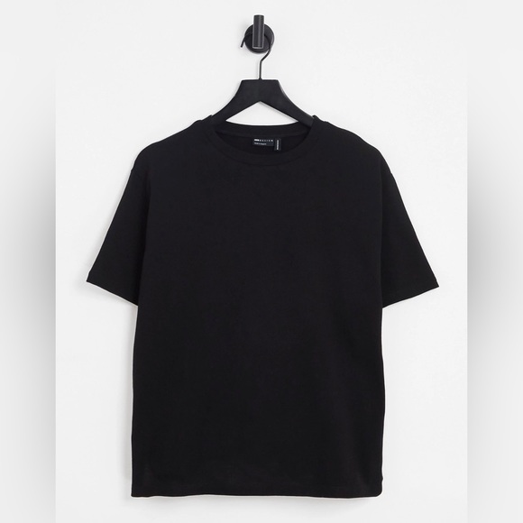 NWT Still in Plastic!! ASOS Design Oversized Longline T-Shirt in Black - Picture 1 of 10